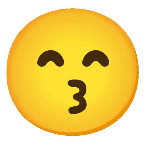 😙️ kissing face with smiling eyes | Meaning, Copy, Paste and Compose on ...